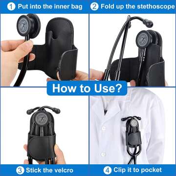 Genuine Leather Stethoscope Holder for Littmann