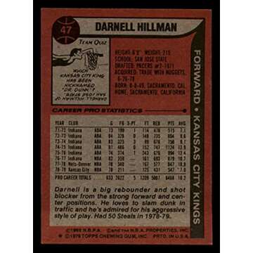 Basketball NBA 1979-80 Topps #47 Darnell Hillman EX/NM