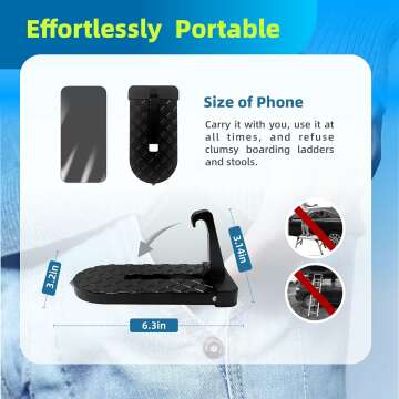 Easy Access Car Door Step - Multi-Foldable Aluminum