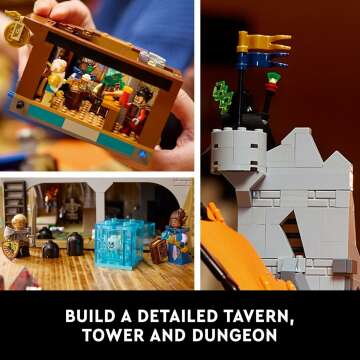 Dungeons & Dragons Red Dragon Building Set for Adults