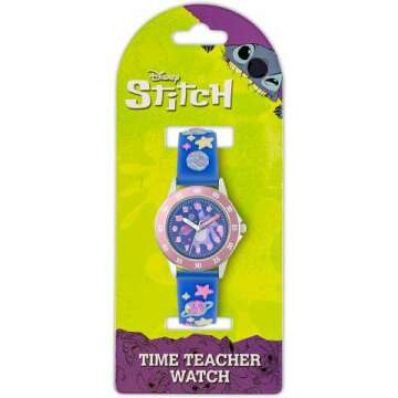 Stitch Time Teacher Watch with Purple Galaxy Strap