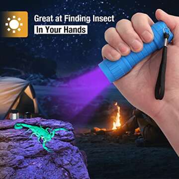 EverBrite UV Mini Flashlight - 9-LED Black Light for Detection