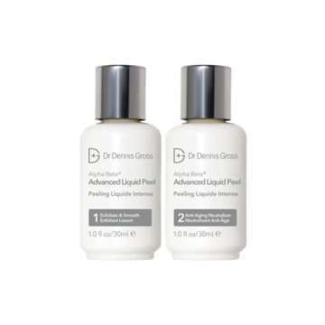 Dr. Dennis Gross Alpha Beta Advanced Liquid Peel: for Extremely Dull, Uneven Skin Tone and Texture, Pronounced Wrinkles, Enlarged Pores, and Rough Skin (2 Step 1 fl oz each)