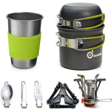 Odoland Camping Cookware - Ultimate Outdoor Set