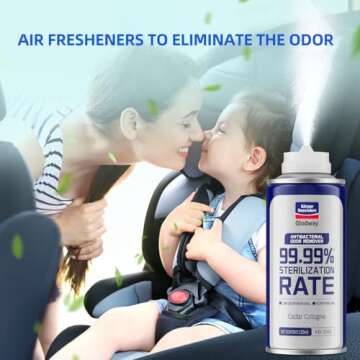 Glodway Whole Car Air Refresher,Odor Eliminator Remover Spray For Car,Cologne Strong Freshener With Odour Eliminator Technology,Long-Lasting Scent,6 Ounce(Pack of 1)