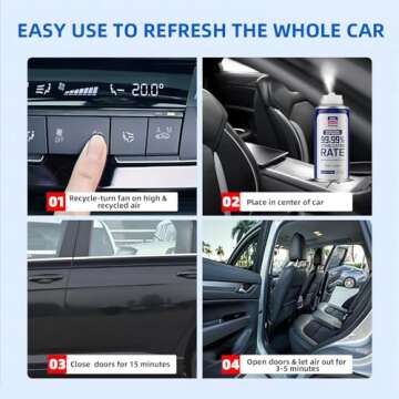 Glodway Whole Car Air Refresher,Odor Eliminator Remover Spray For Car,Cologne Strong Freshener With Odour Eliminator Technology,Long-Lasting Scent,6 Ounce(Pack of 1)