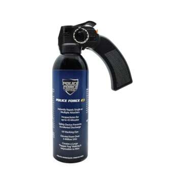 Streetwise Security Products Police Force 23 Strength Pepper Spray Fogger, 16 oz, Pistol Grip