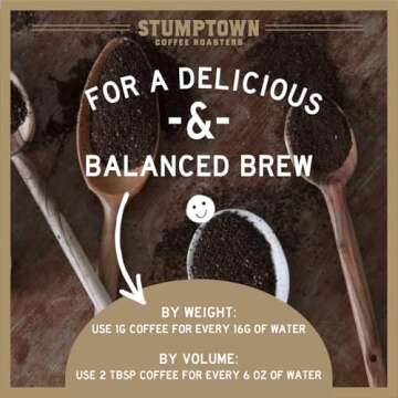 Stumptown Coffee Roasters, Medium Roast Ground Coffee - Hair Bender 12 Ounce Bag, Flavor Notes of Citrus and Dark Chocolate