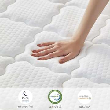 Netply 10 Inch Full Mattress - Hybrid Memory Foam & Pocket Springs