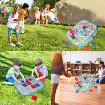 Yuham Outdoor Game Set for Kids - Cornhole & Bean Bag Toss