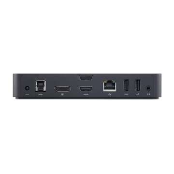 Dell USB 3.0 Ultra HD/4K Triple Display Docking Station (D3100) (Renewed)