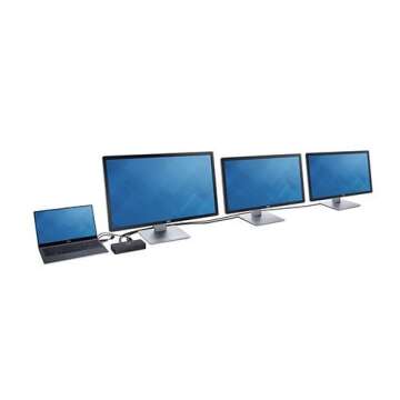 Dell USB 3.0 Ultra HD/4K Triple Display Docking Station (D3100) (Renewed)