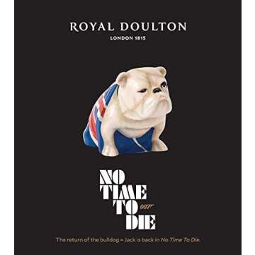 Royal Doulton James Bond 007 Jack The Bulldog Porcelain Figurine - No Time to Die Edition