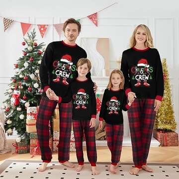 OAKFashion Matching Christmas Family Pajamas Sets