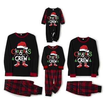 OAKFashion Matching Christmas Family Pajamas Sets