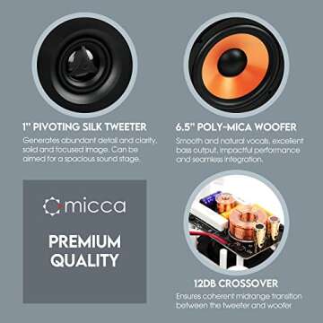 Micca M-6S In-Wall Speaker - Perfect for Home Audio