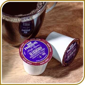 Blueberry Medium Roast Coffee Pods - 72 Count