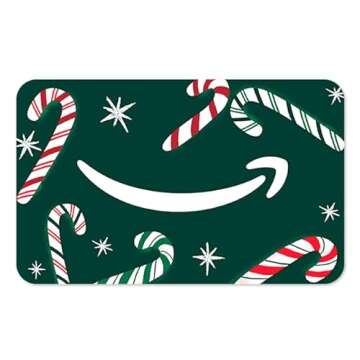 Amazon eGift Card - Candy Canes Animation for Holidays