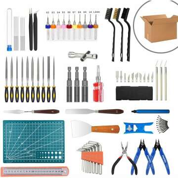 3D Printer Tool Kit, Mintion 82 Pcs 3D Printer Accessories Kit with Nozzle Cleaning Kit, Removable Screwdriver Kit, Deburring, Removal Tools, 3D Printer Tools for Bambu Lab, Ender 3, Neptune 4, Kobra