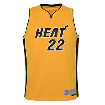 Outerstuff NBA Boys Youth (8-20) Jimmy Butler Miami Heat Earned Edition Jersey, X-Large (18-20)