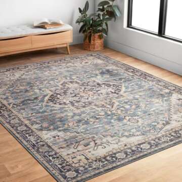 Loloi II Hathaway Navy/Multi 7'-6" x 9'-6" Area Rug