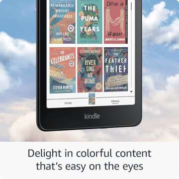 Introducing Amazon Kindle Colorsoft Signature Edition (32 GB) – With color display, auto-adjusting front light, wireless charging, and long battery life - Metallic Black