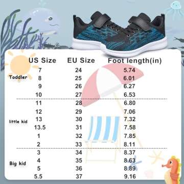 Kids Shoes Boys Sneakers Sports Athletic Running Shoes Girls Shoes Navy Blue Big Kid Size 3