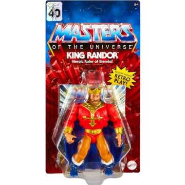 Masters of the Universe Origins King Rando 5.5-in Action Figures, Battle Figures for Storytelling Play and Display, Gift for 6 to 10-Year-Olds and Adult Collectors