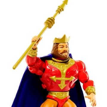 Masters of the Universe Origins King Rando 5.5-in Action Figures, Battle Figures for Storytelling Play and Display, Gift for 6 to 10-Year-Olds and Adult Collectors