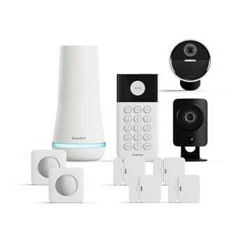 SimpliSafe 10 Piece Wireless Home Security System with Outdoor Camera - Optional 24/7 Professional Monitoring - No Contract - Compatible with Alexa and Google Assistant