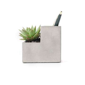 Kikkerland Small Concrete Desktop Planter PL02-S