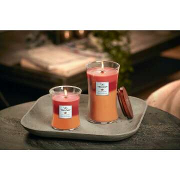 WoodWick Autumn Harvest Candle - Premium Soy Blend