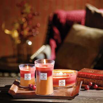 WoodWick Autumn Harvest Candle - Premium Soy Blend