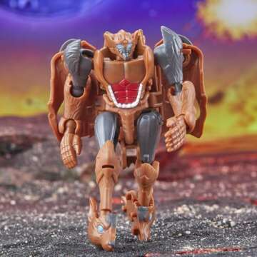 Transformers Legacy United Core Class Beast Wars II Universe Tasmania Kid, 3.5-inch Converting Action Figure, 8+