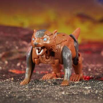 Transformers Legacy United Core Class Beast Wars II Universe Tasmania Kid, 3.5-inch Converting Action Figure, 8+