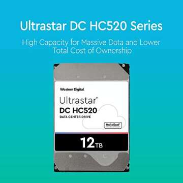 HGST - WD Ultrastar DC HC520 HDD | HUH721212ALE601 | 12TB 7200RPM SATA 6Gb/s 256MB Cache 3.5-Inch | ISE 512e | Helium Data Center Internal Hard Disk Drive (Renewed)