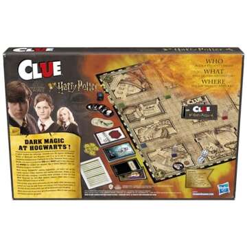 Hasbro Gaming Clue: Wizarding World Harry Potter Edition Board Game | Family Games for Kids, Teens, and Adults | Mystery Games | Ages 8 and Up | 3 to 5 Players