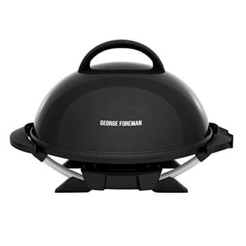 George Foreman GIO2000BK Indoor/Outdoor Electric Grill - 15-Serving, Black Powerhouse