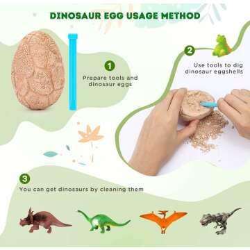 Dig Up Dinosaur Fossil Eggs: Fun STEM Toy for Kids