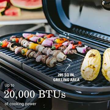 Coleman RoadTrip 285 Portable Propane Grill – 3 Adjustable Burners