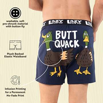 Funny Animal Boxers - Duck Novelty Underwear for Men