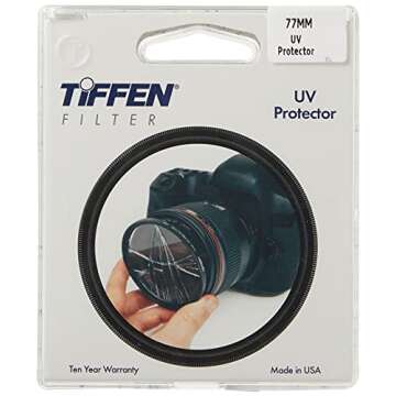 Tiffen 77UVP 77mm UV Protection Filter for Clear Photos