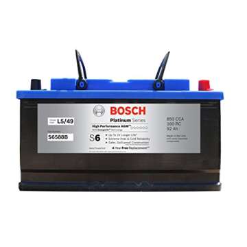 BOSCH S6588B S6 Flat Plate AGM Battery