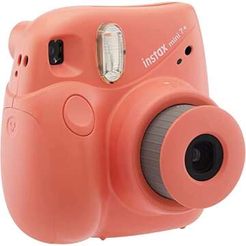 Fujifilm Instax Mini 7+ Polaroid Camera - Easy, Stylish, and Portable