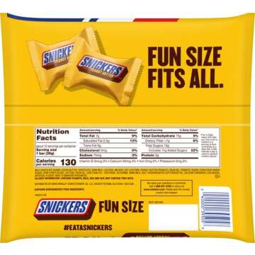 Snickers Crunchy Peanut Butter Fun Size Bars 11.5 Oz