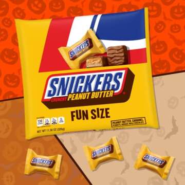 Snickers Crunchy Peanut Butter Fun Size Bars 11.5 Oz