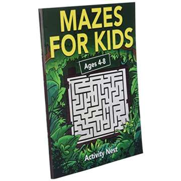 Mazes For Kids Ages 4-8: Maze Activity Book | 4-6, 6-8 | Workbook for Games, Puzzles, and Problem-Solving