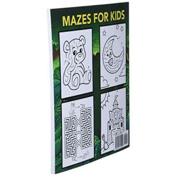 Mazes For Kids Ages 4-8: Maze Activity Book | 4-6, 6-8 | Workbook for Games, Puzzles, and Problem-Solving