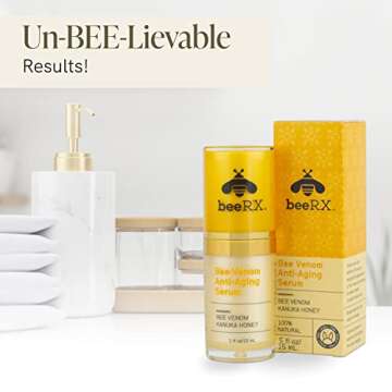 Bee Rx Anti-Aging Facial Serum - Kanuka Honey Skin Care Products For Face - Anti-Wrinkle Serum Moisturizer Beauty Products