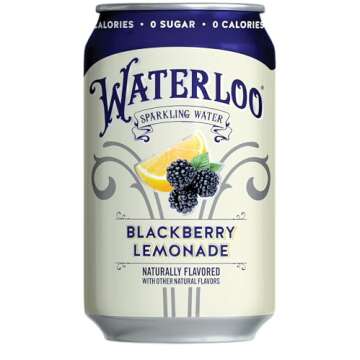 Waterloo Sparkling Water, Blackberry Lemonade Naturally Flavored, 12 Fl Oz Cans, Pack of 12 | Zero Calories | Zero Sugar or Artificial Sweeteners | Zero Sodium…